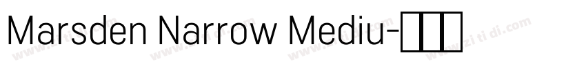 Marsden Narrow Mediu字体转换 Marsden Narrow Mediu字体转换